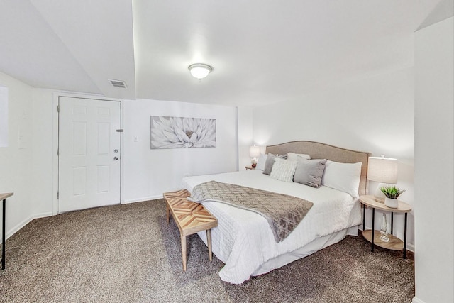 bedroom with carpet floors