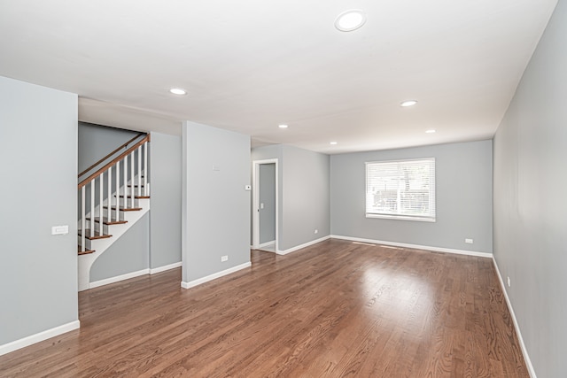 interior space featuring hardwood / wood-style flooring