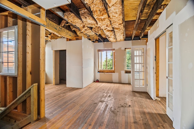 miscellaneous room featuring hardwood / wood-style flooring