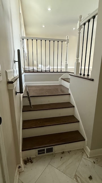 view of stairs