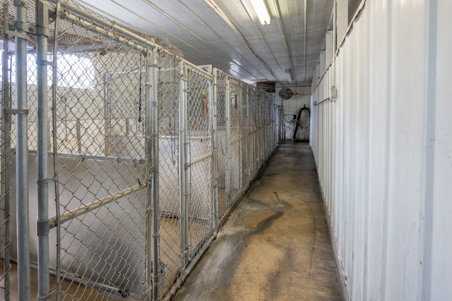 view of storage area