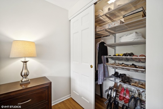 view of closet