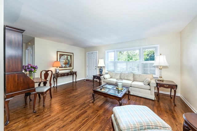 814 Countryside Dr, Wheaton, IL 60187 - living area with baseboards and wood finished floors