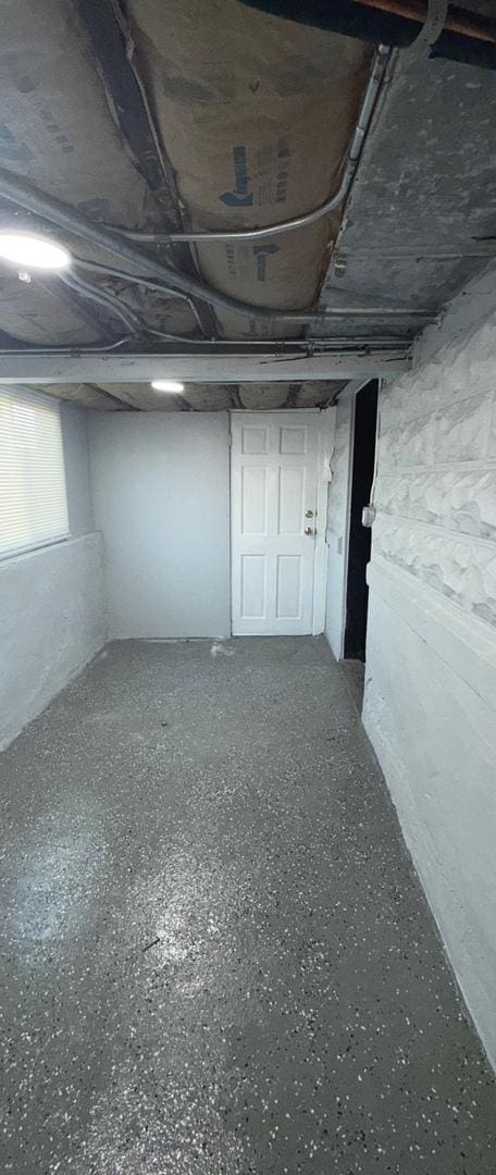 view of basement