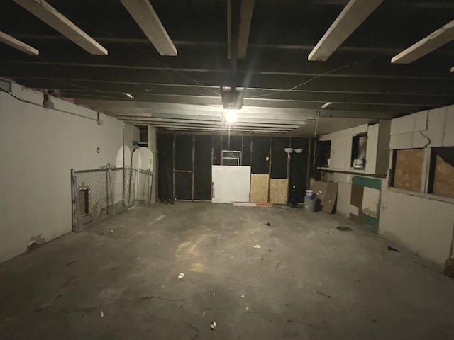 view of basement