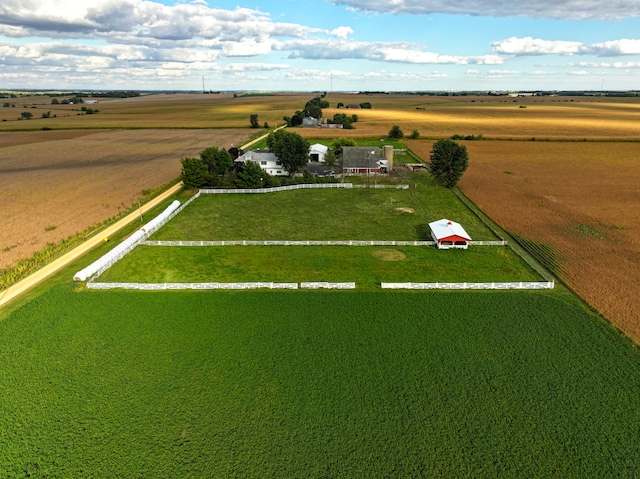 drone / aerial view featuring a rural view