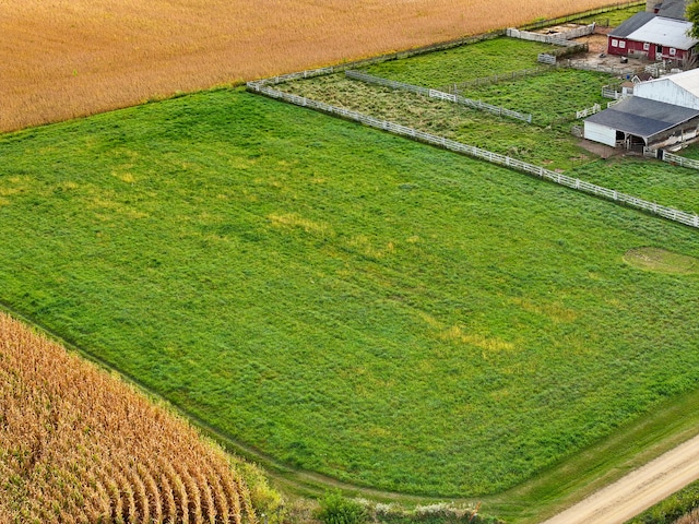 bird's eye view featuring a rural view