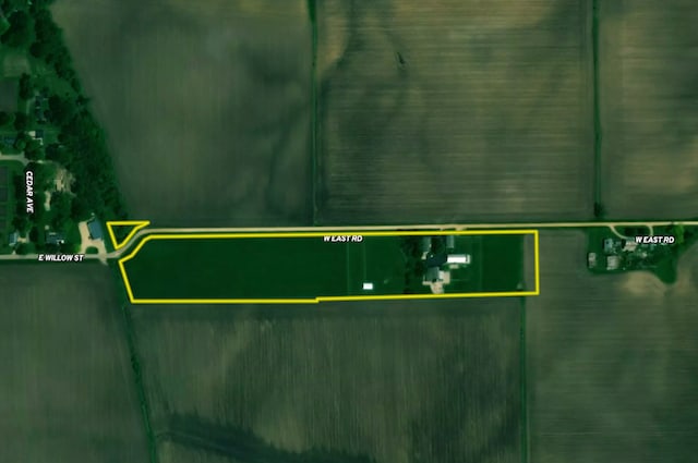 11971 W E Rd, Forreston, IL 61030 - map / location with property boundaries highlighted