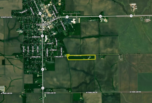 11971 W E Rd, Forreston, IL 61030 - map of property location