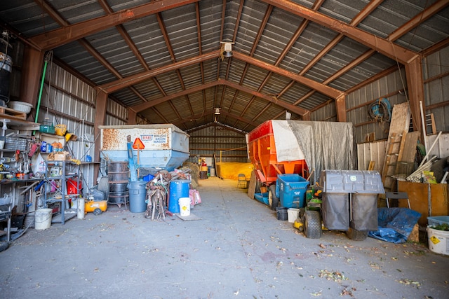 view of storage area