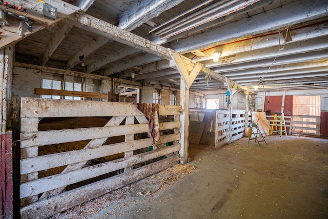 view of horse barn