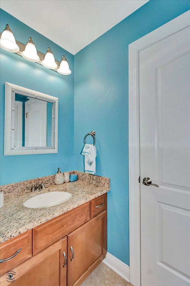 bathroom featuring vanity