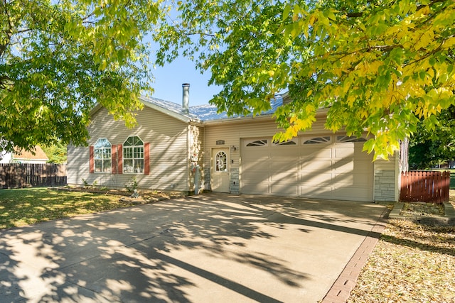 ranch-style house with a garage