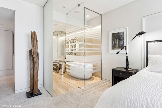 bedroom featuring carpet flooring