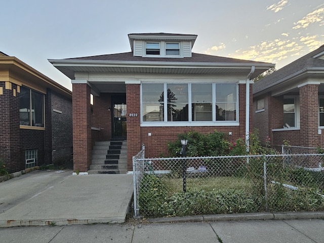 view of bungalow-style house