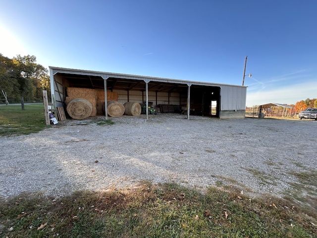 view of outdoor structure