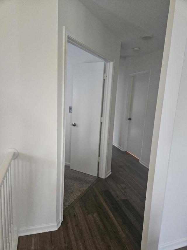17437 Yakima Dr, Lockport, IL 60441 - corridor with an upstairs landing, baseboards, and wood finished floors