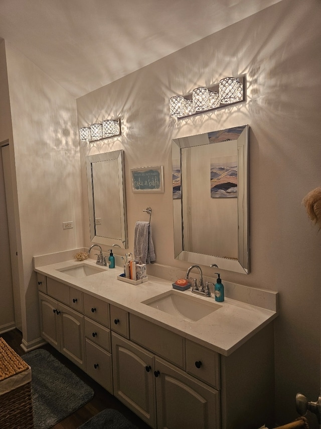 bathroom with vanity