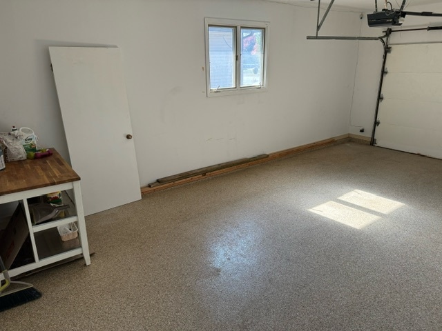 interior space featuring a garage door opener