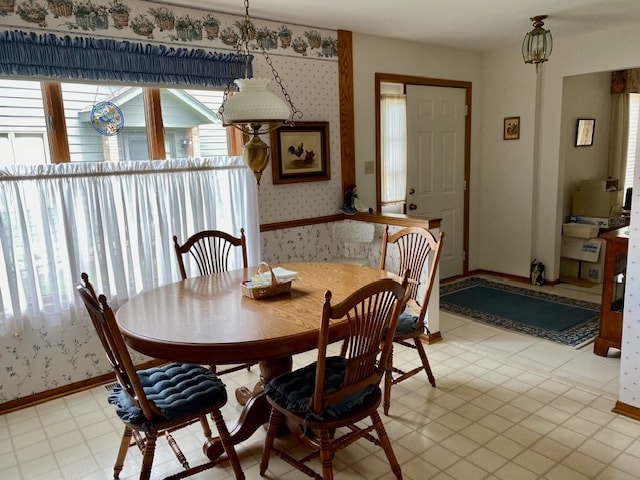 view of dining area