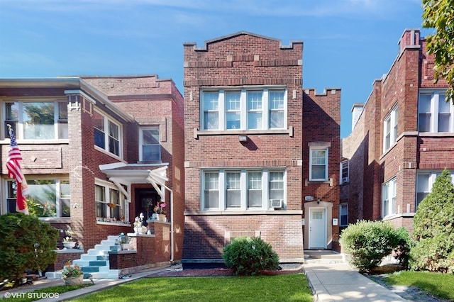 view of front of property with cooling unit