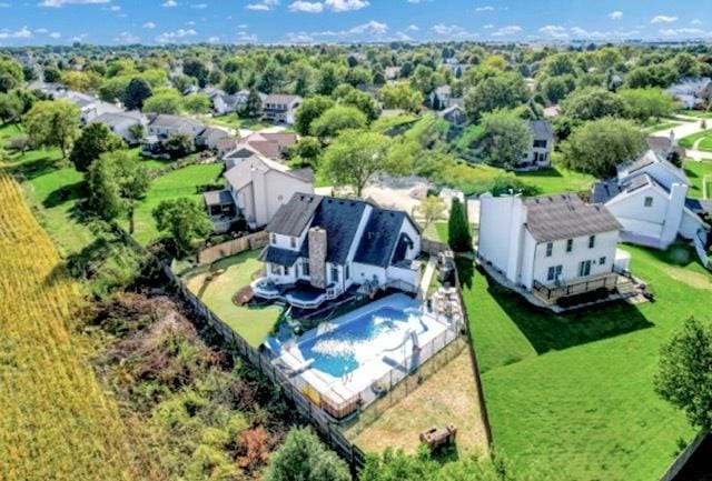 2501 Woodridge Pl, Champaign, IL 61822 - aerial perspective of suburban area