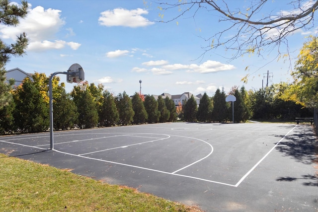 view of sport court