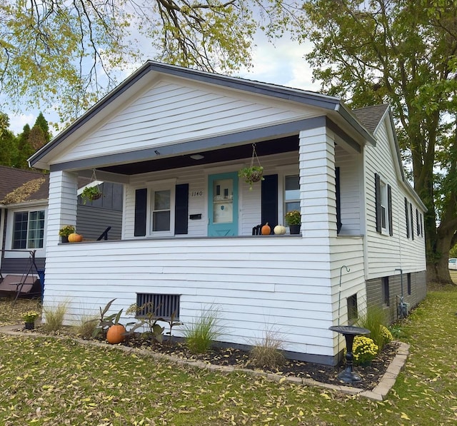 bungalow with covered porch