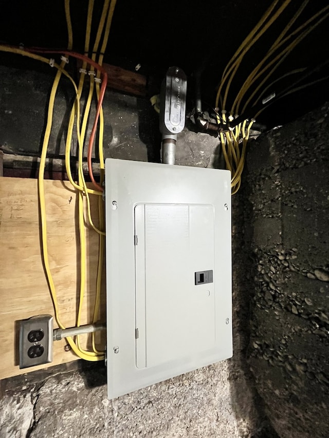 utility room featuring electric panel