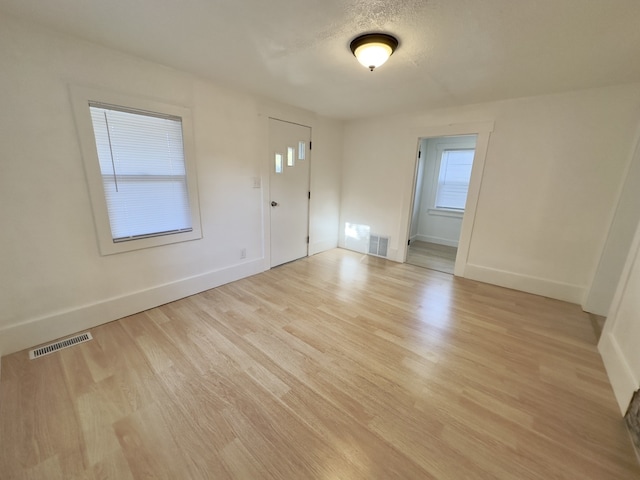 interior space featuring light wood-type flooring