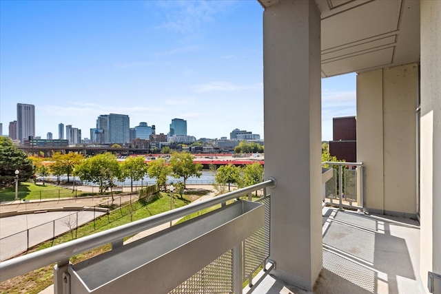 view of balcony