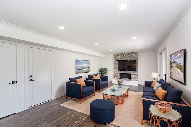 kitchen featuring dark hardwood / wood-style floors, sink, white cabinets, appliances with stainless steel finishes, and light stone counters