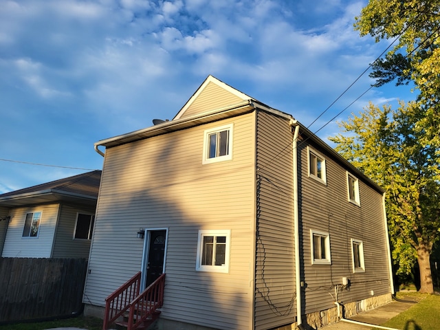 view of back of property