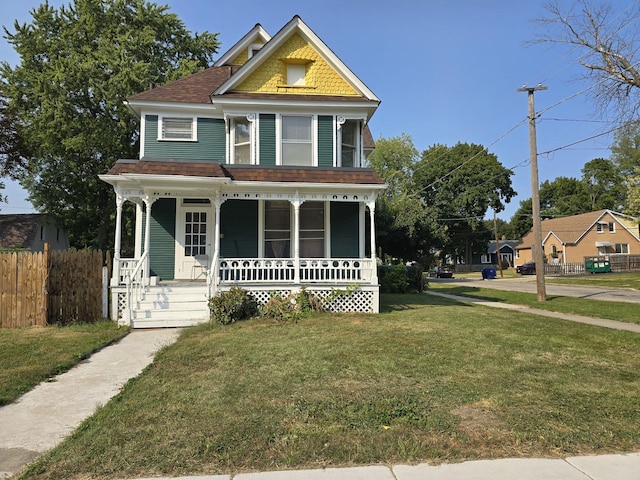 702 Franklin St, Waukegan, IL 60085 - victorian house featuring a porch and roof with shingles