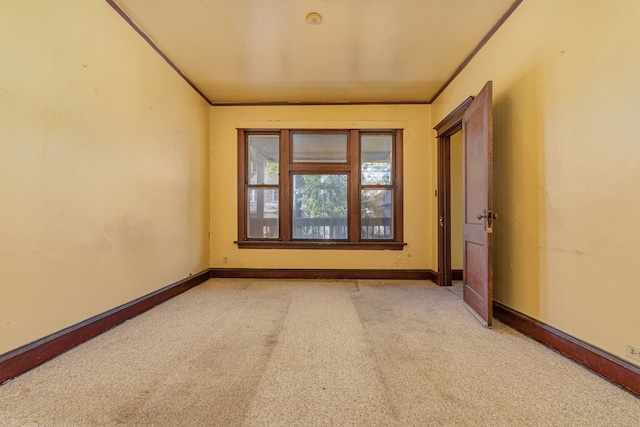 view of carpeted empty room