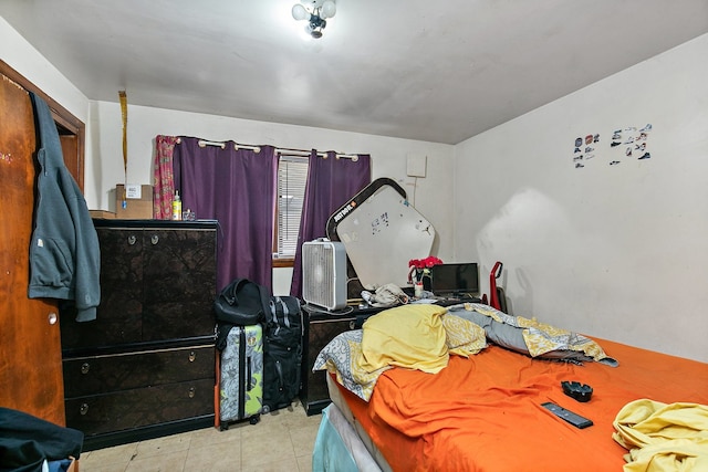 view of tiled bedroom