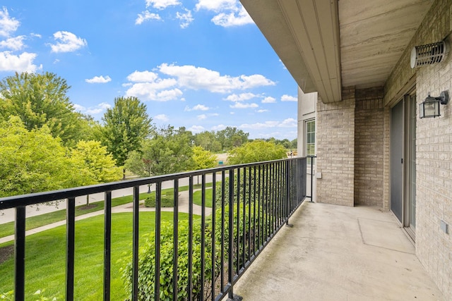 view of balcony