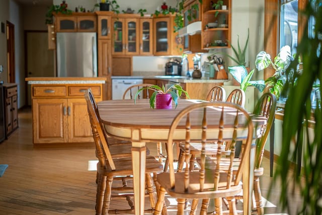802 Union Rd, Harmon, IL 61042 - dining area with light wood-type flooring