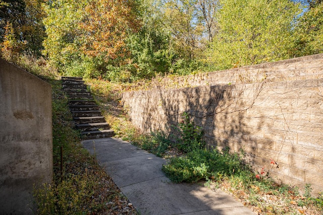 802 Union Rd, Harmon, IL 61042 - view of yard featuring stairway