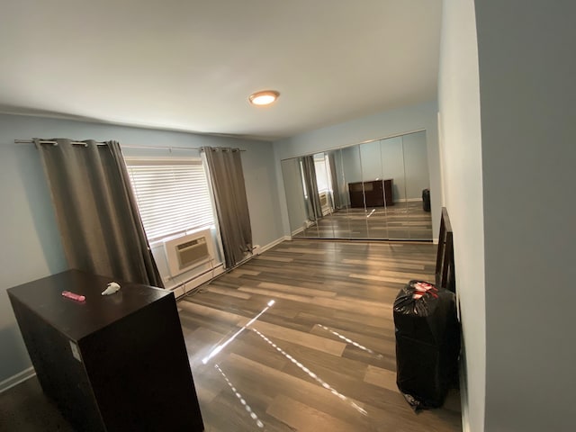 interior space featuring dark hardwood / wood-style flooring