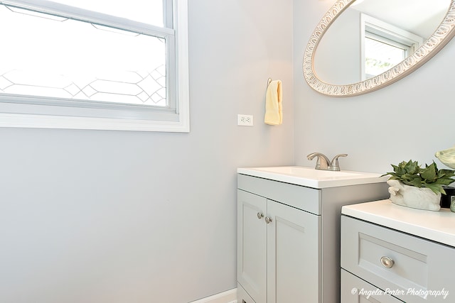 bathroom with vanity