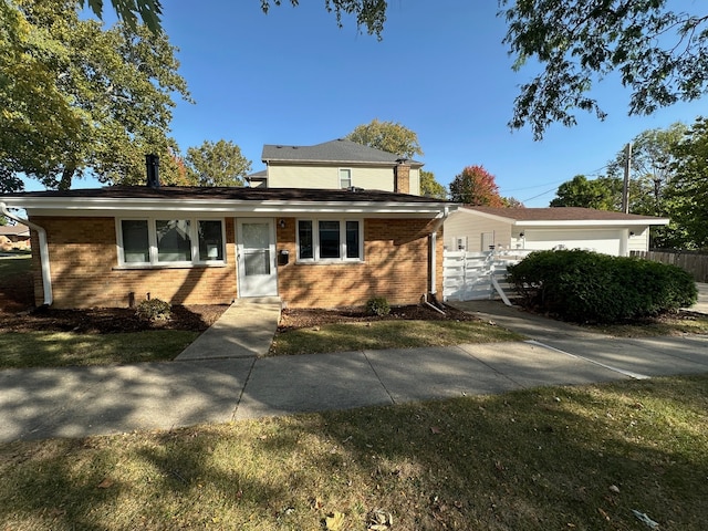 view of front of home