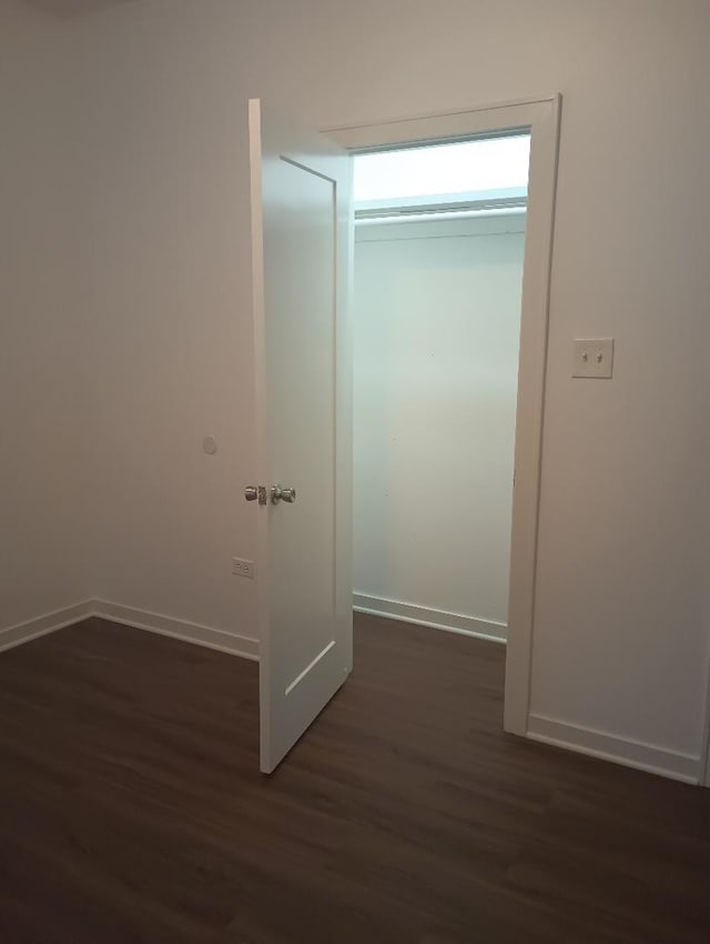 interior space featuring dark hardwood / wood-style floors