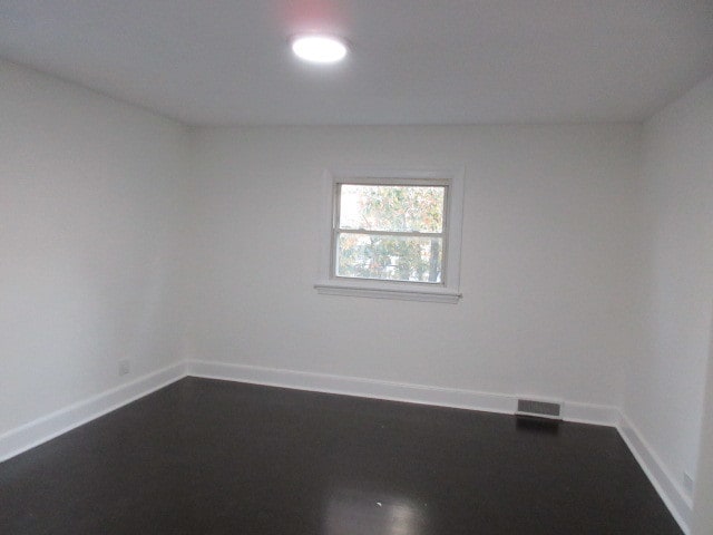 view of spare room