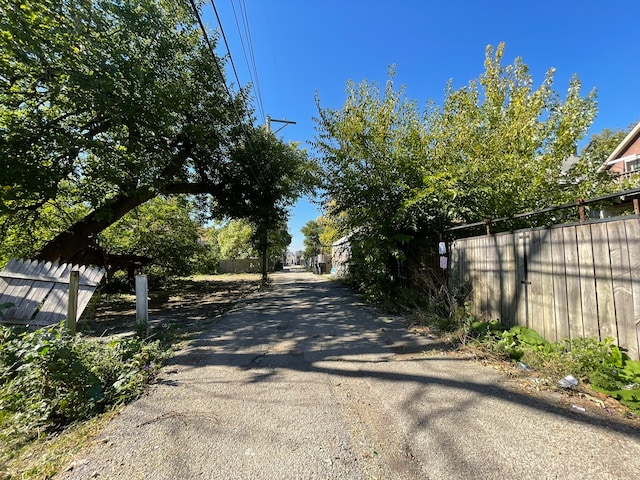 view of road