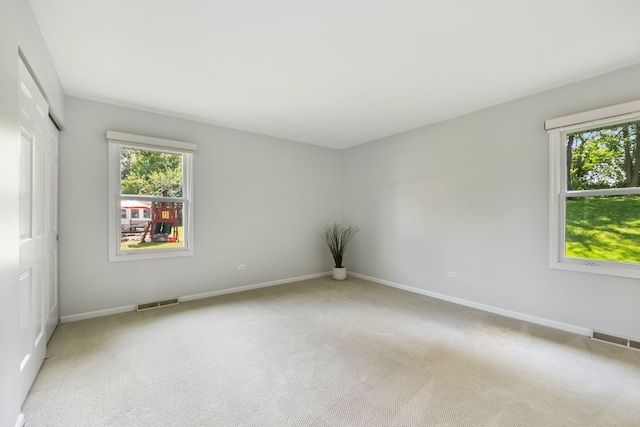 empty room with carpet floors