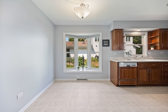 kitchen with dishwasher and sink