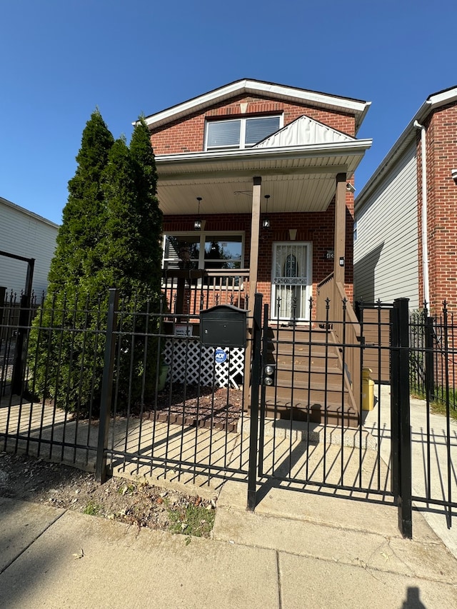 view of front of property