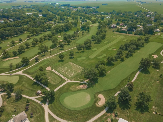 drone / aerial view with a rural view