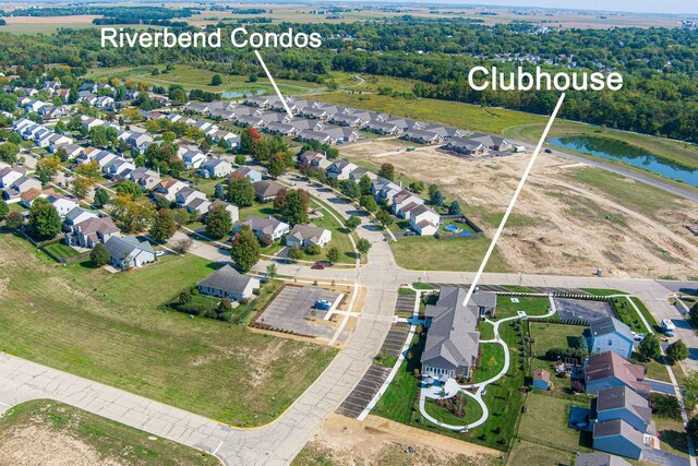 506 Stearn Dr Unit 506, Genoa, IL 60135 - aerial perspective of suburban area with a nearby body of water